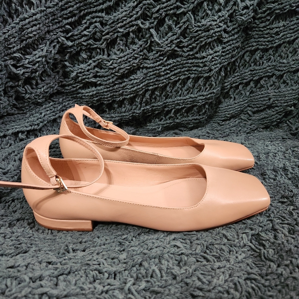 Arezzo Women's Aubrey Square Toe Ballet Flats NWT